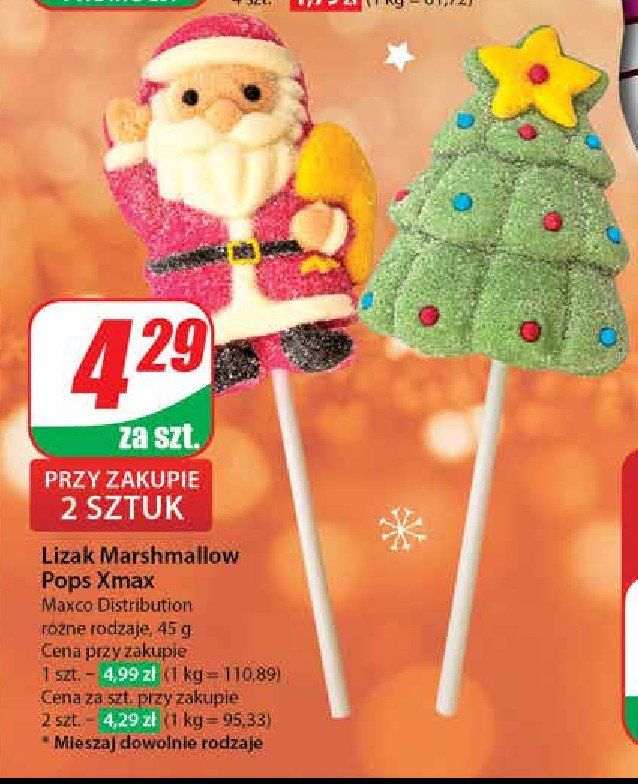 Lizak marshmallow pops xmax Maxco promocja