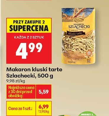Makaron kluski tarte 500 g promocja w Biedronka
