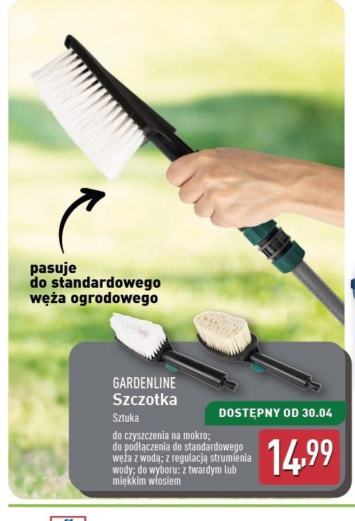 Szczotka do czyszczenia na mokro GARDEN LINE promocja