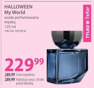 Woda perfumowana męska HALLOWEEN My World promocja w Hebe