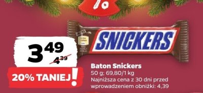 Baton Snickers promocja w Netto