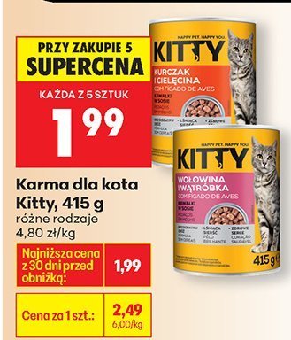 Karma dla kota, różne rodzaje Kitty promocja w Biedronka