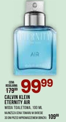Woda toaletowa Calvin Klein Eternity Air promocja w Drogerie Natura