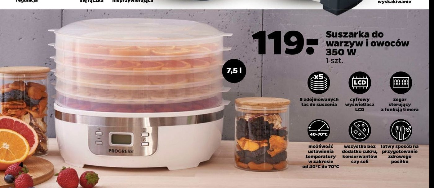 Suszarka do owoc贸w i warzyw promocja w Kaufland