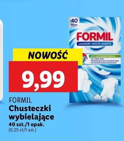 Chusteczki wybielające Formil promocja