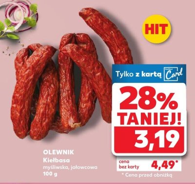 Kiełbasa myśliwska promocja w Kaufland