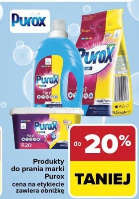 Produkty do prania marki Purox promocja w Carrefour