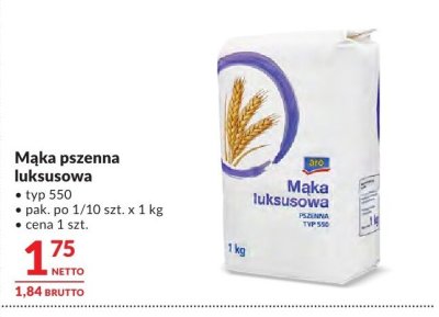 Mąka pszenna luksusowa typ 550 promocja w Makro