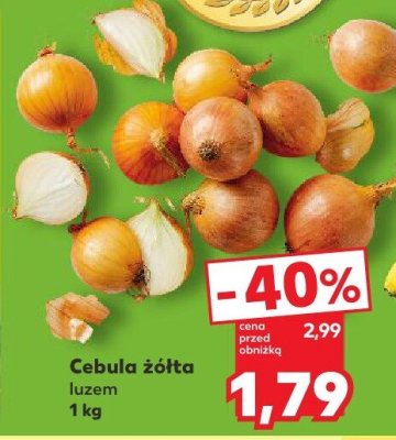 Cebula żółta luzem promocja w Kaufland