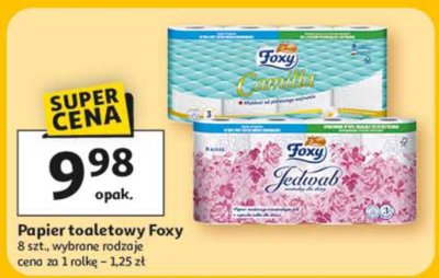 Papier toaletowy Foxy, wybrane rodzaje promocja w Auchan
