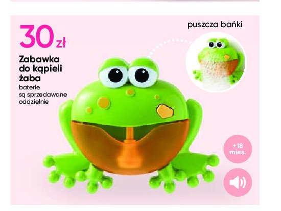 Żaba do kąpieli promocja w Pepco