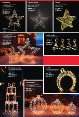 Zestaw bombek świetlny wewnętrzny/zewnętrzny 3 szt. wys. 38/49/61 cm, 360 LED promocja w Makro