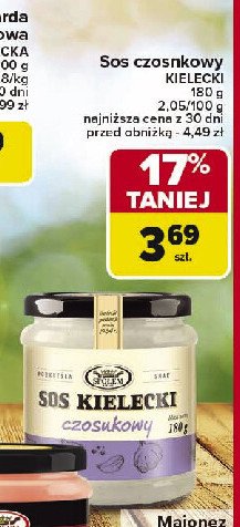 Sos kielecki czosnkowy Społem kielce promocja w Carrefour Market
