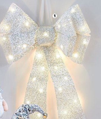 Kokarda świąteczna LED promocja w Netto