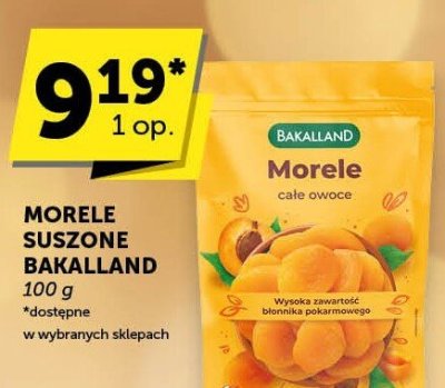 Morele suszone Bakalland promocja w Euro Sklep