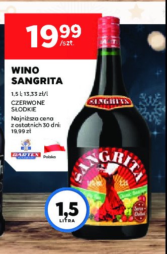 Wino SANGRITA promocja w Stokrotka