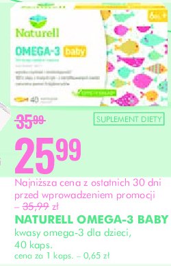 Kapsu艂ki Naturell omega-3 baby promocja