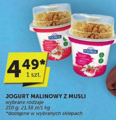 Jogurt malinowy z musli ABC promocja w ABC