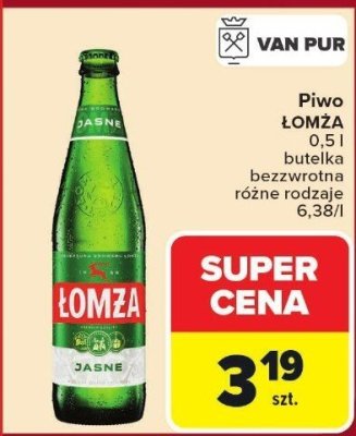Piwo ŁOMŻA Jasne promocja w Carrefour Market