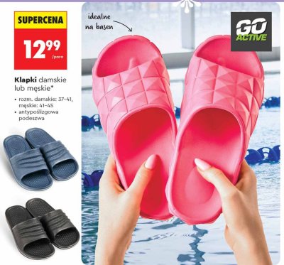 Klapki damskie lub męskie  promocja w Biedronka