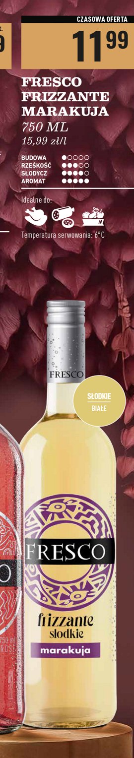 Wino Fresco frizzante marakuja promocja