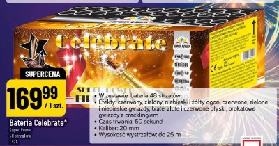 Fajerwerki Bateria Celebrate Super Power 48 strzałów 1 szt. promocja w POLOmarket