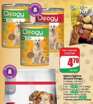 Przekąska dla psa Snack For Dog różne rodzaje, 200 g promocja w Dino
