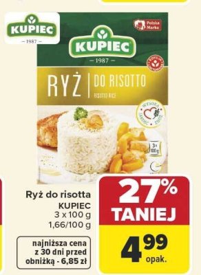 Ryż do risotta KUPIEC promocja w Carrefour Market