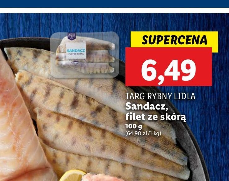 Sandacz filet Rybny targ lidla promocja