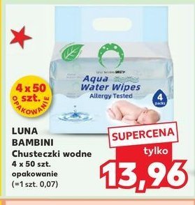 Chusteczki wodne promocja w Kaufland