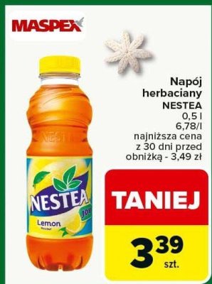 Napój herbaciany Nestea 0,5 l promocja w Carrefour