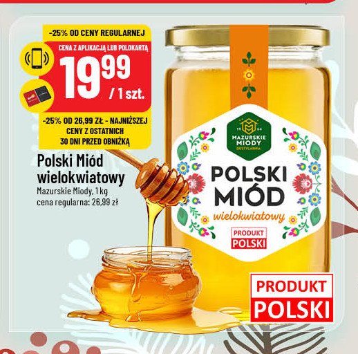 Miod wielokwiatowy Mazurskie miody promocja w POLOmarket