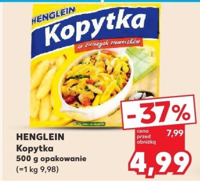Kopytka 500 g HENGLEIN promocja w Kaufland