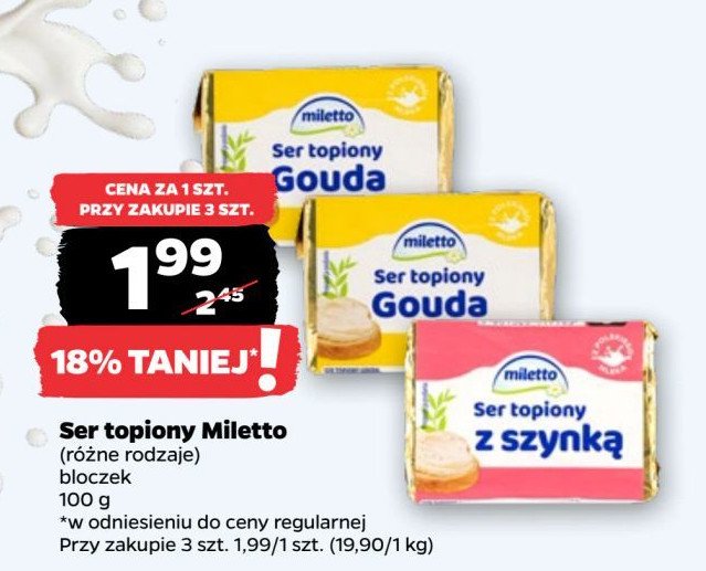 Ser topiony gouda Miletto promocja