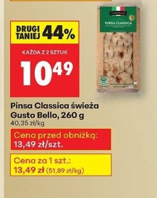 Pinsa Classica świeża promocja w Biedronka