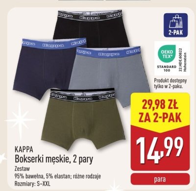 Bokserki męskie, 2 pary promocja w Aldi