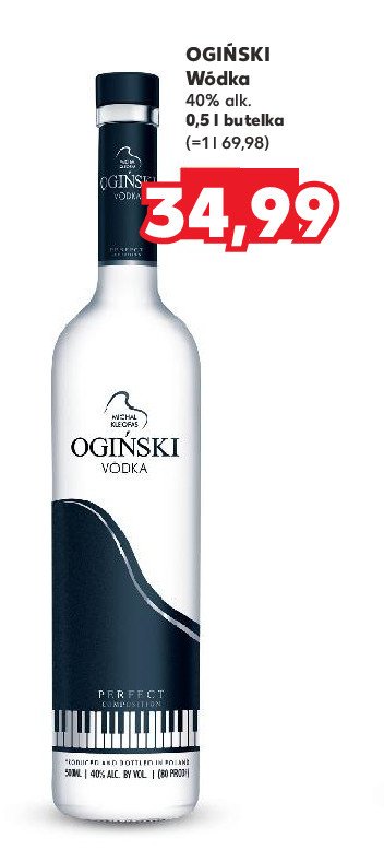 Wódka Ogiński vodka promocja w Kaufland