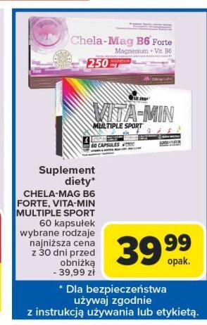 Suplement diety Olimp labs chela-mag b6 forte promocja