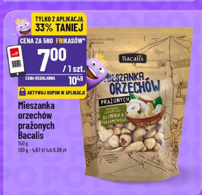 Mieszanka orzechów prażonych Bacalis promocja w POLOmarket