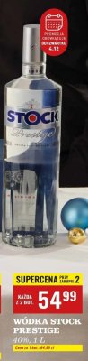 Wódka Stock Prestige 40%, 1 l promocja w Biedronka