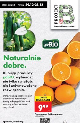 Pomarańcze GoBio na wagę promocja w Biedronka