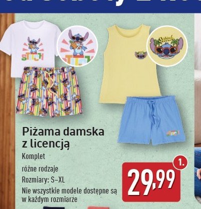 Piżama damska stitch s-xl promocja