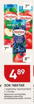 Sok/nektar Hortex promocja w Chata Polska