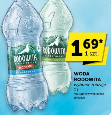 Woda Rodowita wybrane rodzaje 1l promocja w ABC