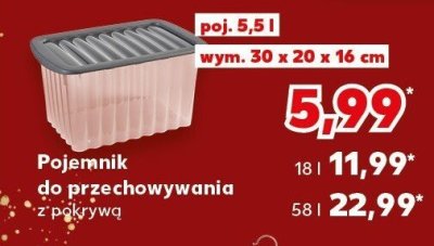 Pojemnik do przechowywania z pokrywą promocja w Kaufland