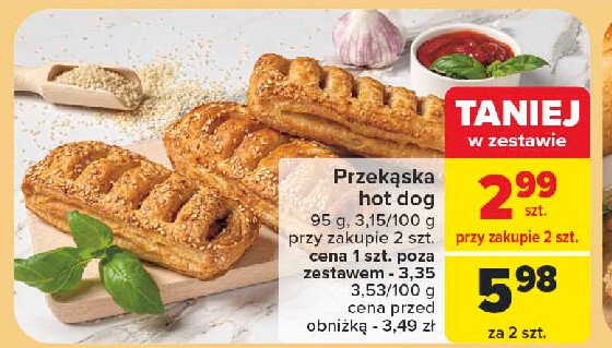 Przekąska hot dog promocja