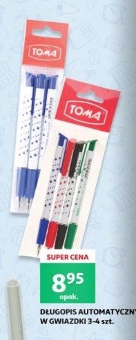 Długopis w gwiazdki niebieski Toma (piśmieniczy) promocja