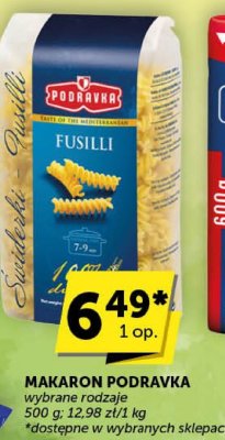 Makaron Podravka fusilli promocja w Euro Sklep