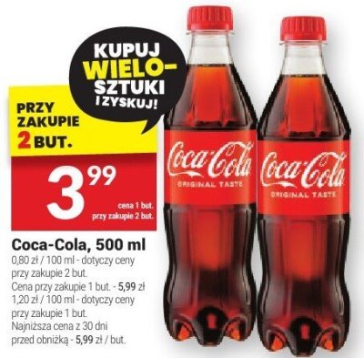 Coca-Cola 500ml promocja w Twój Market