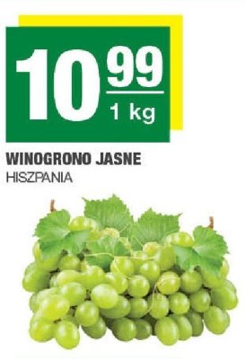 Winogrono jasne Hiszpania promocja w SPAR